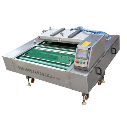 Machine d'emballage à vide à roulement continu de type courroie pour l'étanchéité industrielle des fruits et des viandes