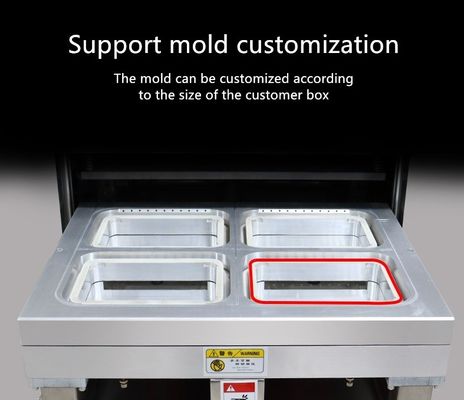 Étancheur sous vide à oxygène/azote/dioxyde de carbone gonflable en plateau en plastique pour le stockage des aliments