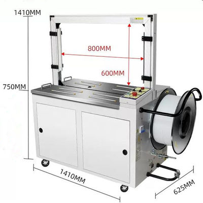 Machine de fixation de ceinture de PP de 141*62.5*141cm pour la logistique