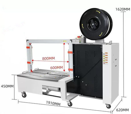 Machine de fixation automatique de courroies en carton en PP électrique pour l'emballage rapide
