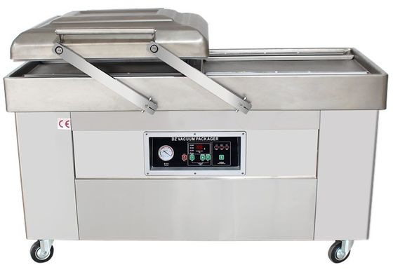 Facile à utiliser 2024 machine d'emballage sous vide à double chambre en acier inoxydable pour poisson long de poulet entier avec CE