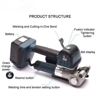 Machine de fixation à batterie facile à tenir à la main pour un fixage pratique et rapide des boîtes