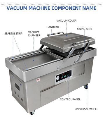 Machine de scellement sous vide à pompe de 40 m3/h pour les collations de viande et le canard rôti au riz