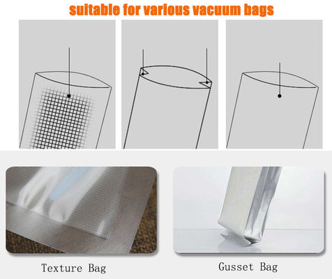 400 mmx10 mm Taille de bande d'étanchéité Sélecteur sous vide pour sacs en plastique Type d'emballage Sacs DZ-500