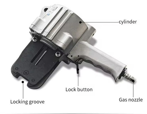 FTL-S19 32 mm bande métallique pneumatique outil de tension de sangle en acier pour une largeur de sangle de 0,6-1,2 mm
