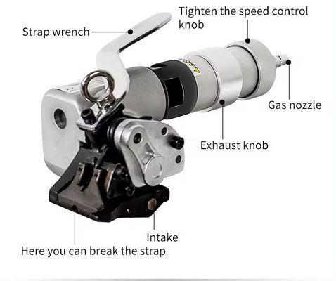 FTL-S19 32 mm bande métallique pneumatique outil de tension de sangle en acier pour une largeur de sangle de 0,6-1,2 mm