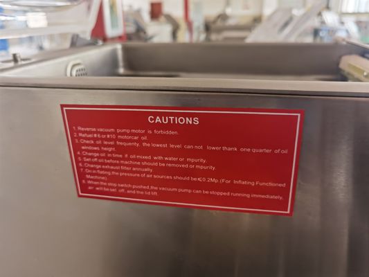 Sélecteur sous vide à tension semi-automatique DZ 260 personnalisable pour les poissons et aliments fumés