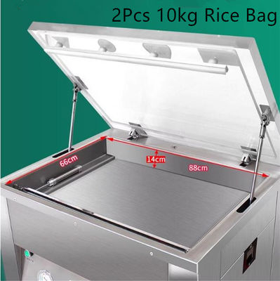 Machine d'emballage sous vide en forme de riz à double face de 200 kg de capacité