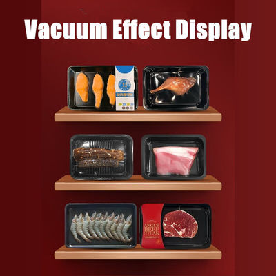 La machine à sceller les plateaux sous vide électrique et la machine à emballer la peau de la carte pour le steak de bœuf frais