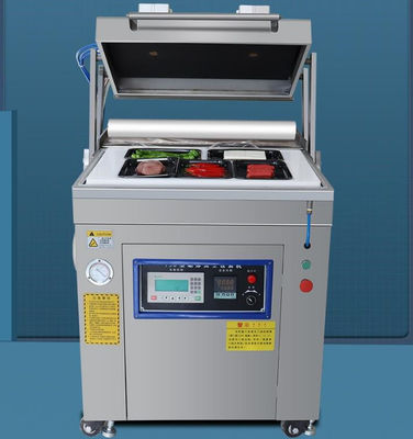Machine automatique d'emballage sous vide de la peau de viande pour le scellage des plateaux alimentaires 830*750*91050mm
