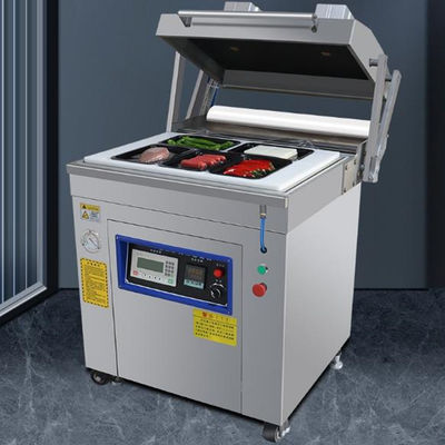 Machine automatique d'emballage sous vide de la peau de viande pour le scellage des plateaux alimentaires 830*750*91050mm