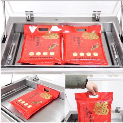 800W puissance d'étanchéité sous vide emballé riz machine d'emballage sous vide en brique de forme automatique pour le riz