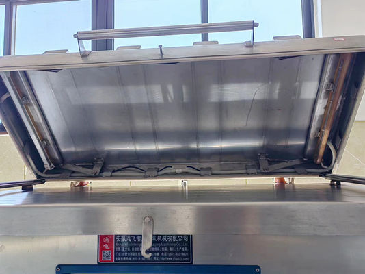 Machine d'emballage sous vide de poissons de mer avec une longueur d'étanchéité de 400 mm*2pcs et un débit de pompage de 40 m3/h