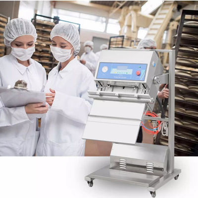 Machine d'étanchéité sous vide alimentaire avec conception pneumatique verticale largeur d'étanchéité 10 mm 85 kg