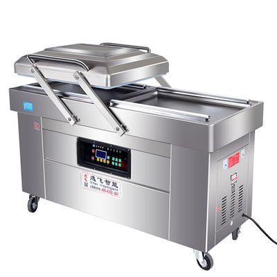 Machine à sceller les emballages sous vide à double chambre à six mémoires pour les emballages alimentaires