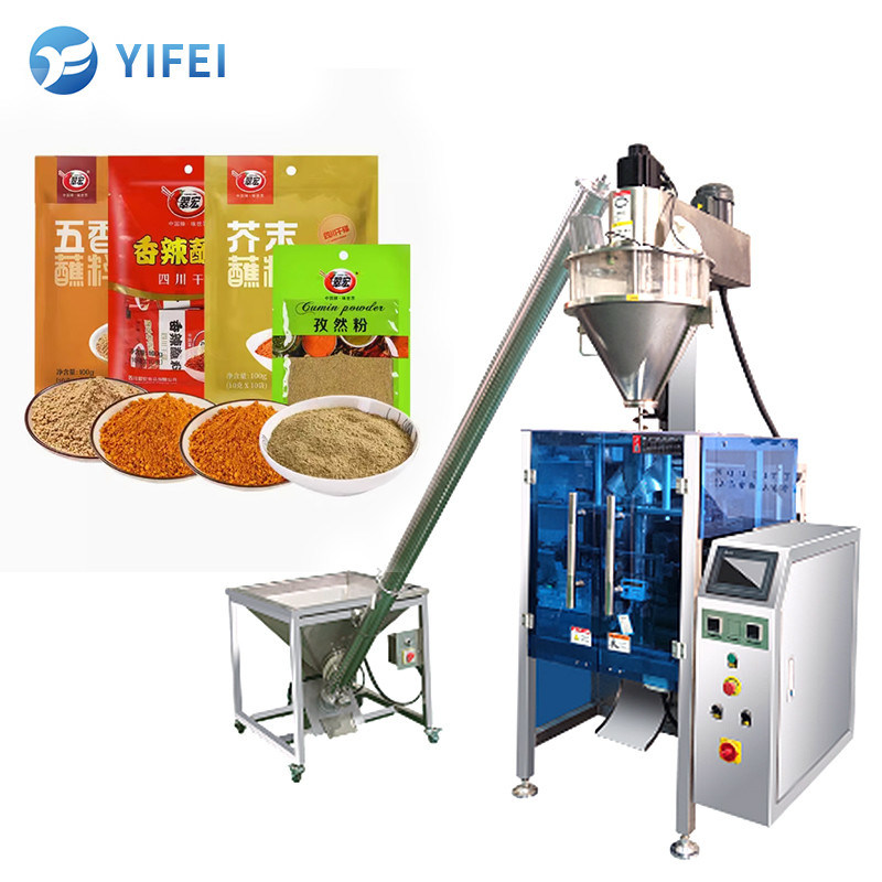 Machine d'emballage verticale automatique à sachet de poivre de curry pour emballage en poudre de noix de coco sèche