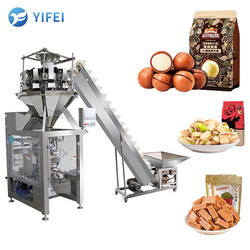 Sélection automatique pesage 100g Snack Candy Vertical Packing Machine Sacoche de pesage de l'emballage machine intégrée