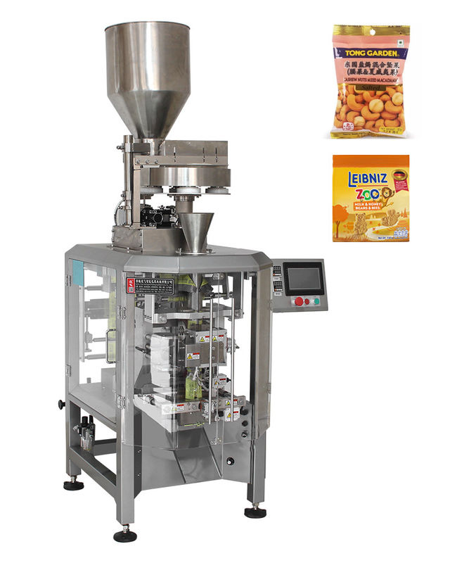 Machine d'emballage vertical à haute vitesse de noix avec mesure de tasse et taille 1350*1000*2350