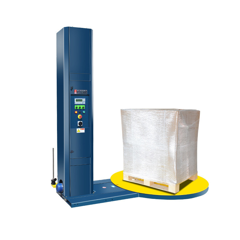 Machine automatique d'emballage de film étirable à grande vitesse et à taux d'étirement de 100% à 250%