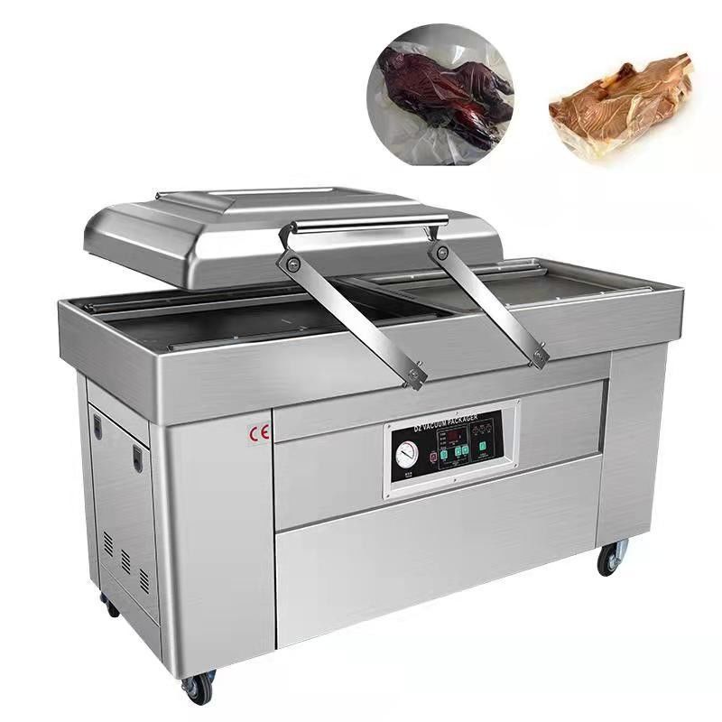 Longueur du joint 600 mm Machine d'emballage sous vide certifiée CE pour les aliments et les soupes industriels