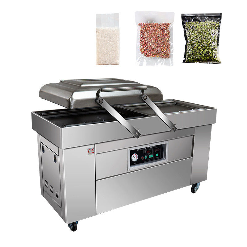 Machine à sceller sous vide à double chambre pour sceller les aliments Rice Peanut Meat Powder Flour