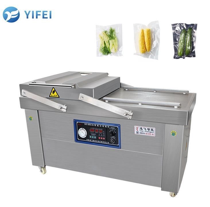 Sélecteur sous vide à double chambre pour les viandes marinées et les aliments cuits 10 mm de largeur de scellement