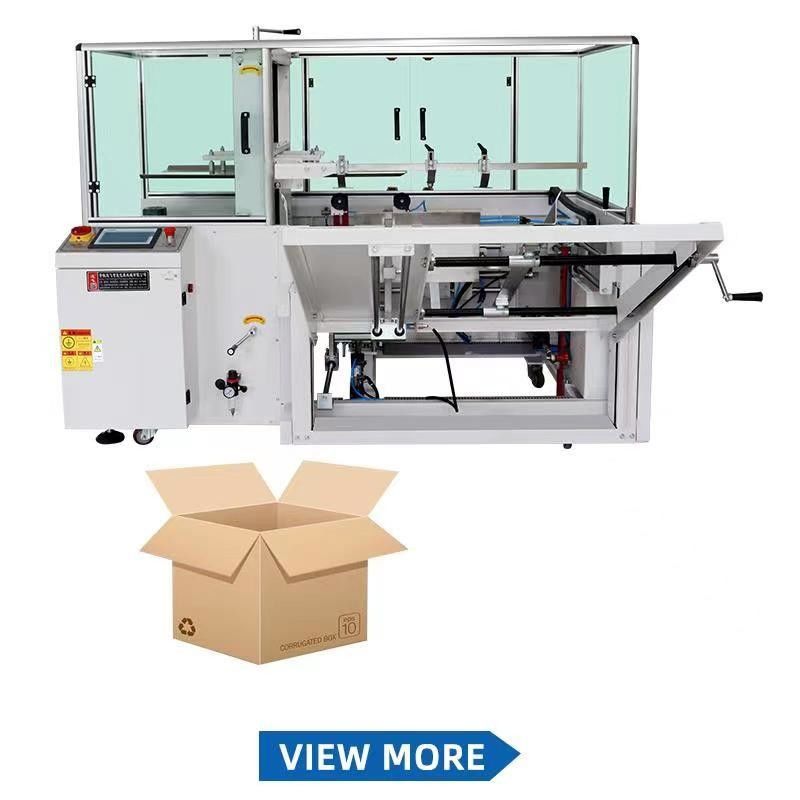 Largeur du ruban 48/60/75 mm Érecteur de carton et machine d'étanchéité pour emballage de cartons