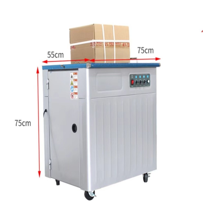 Machine à attacher des boîtes en carton semi-automatique avec double moteur et pièces de rechange