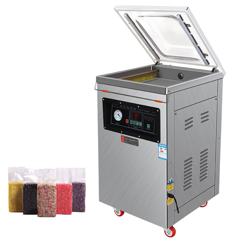 Machine d'emballage sous vide humide et sec à alimentation à chambre unique DZ-400 à pompage de 20 m3/h
