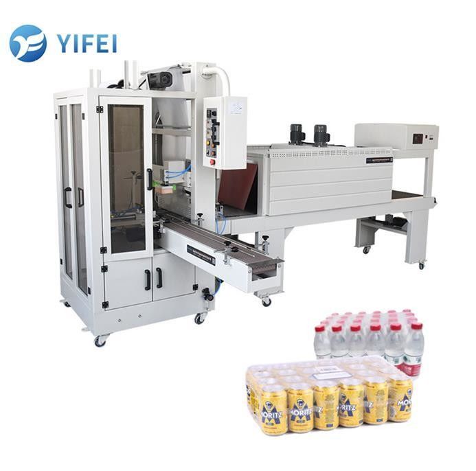 Sélecteurs automatiques avec tunnel de rétrécissement pour les boîtes d'œufs en boîte dans les boissons alimentaires