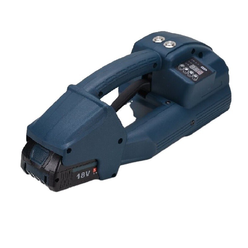 Machine d'emballage automatique de sangles à entraînement électrique pour ceinture en plastique PET PP de 10 à 16 mm