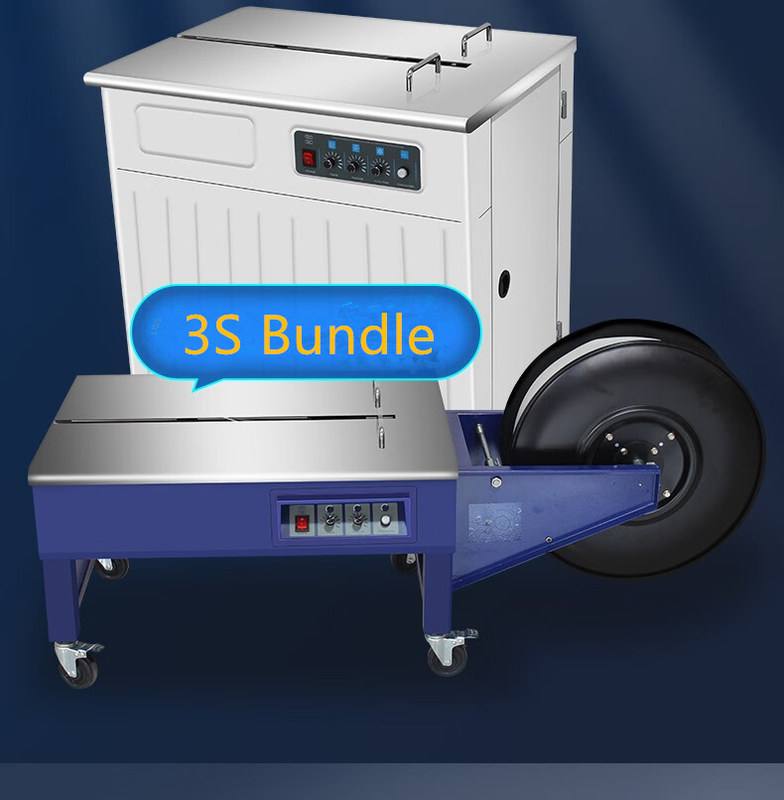 Machine à emballer des cartons à bandes de ceinture de table semi-automatique