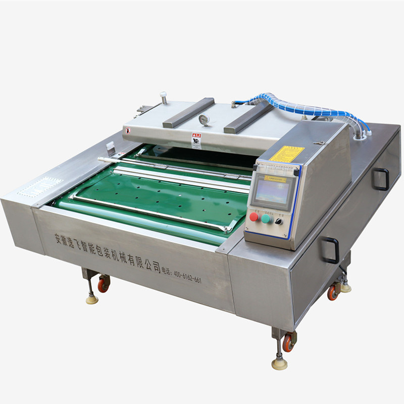 Machine automatique d'emballage à vide à roulement continu pour l'industrie alimentaire 1100 mm Machine d'étanchéité sous vide