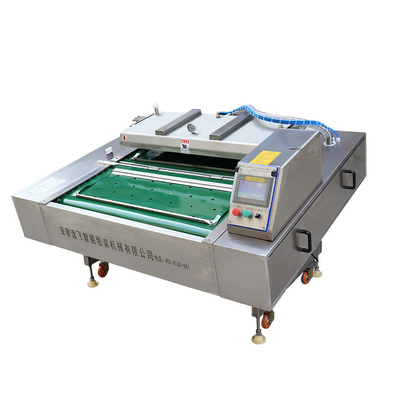 Machine d'emballage alimentaire avec 1125x440x100 mm de taille de chambre et 1000 mm de longueur de scellement