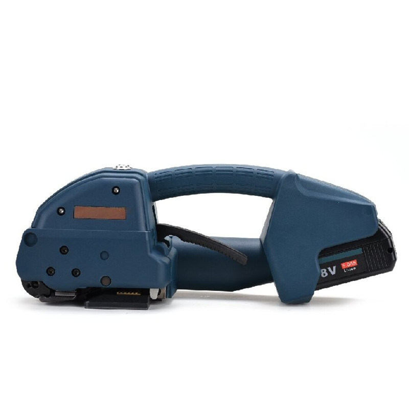 Machine électrique de fixation de sangles pour les sangles en PP-PET avec batterie rechargeable durable