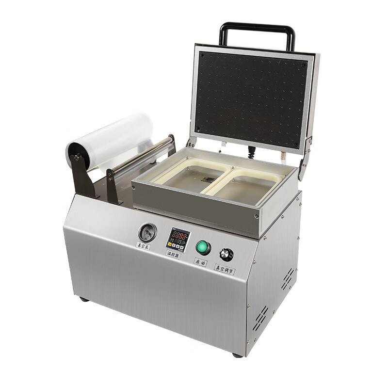 10 m3/h Taux de pompage Machine à vide de thermoformage automatique de table pour le scellage des plateaux alimentaires