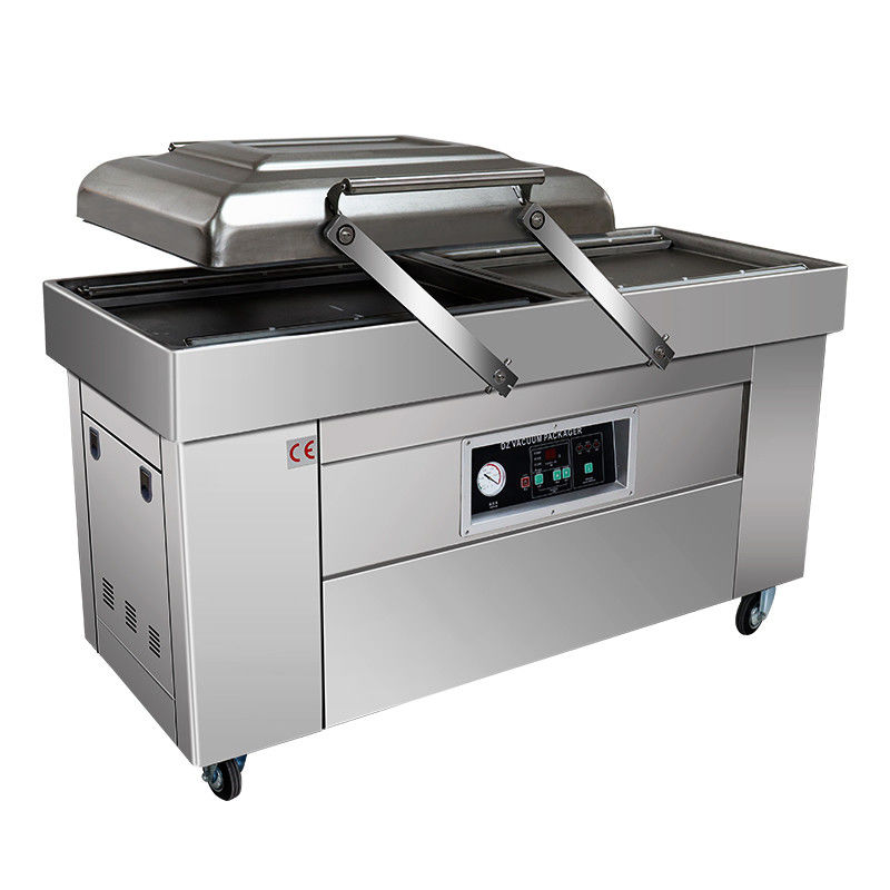 Machine à vide à chambre double pour fruits de mer Viande salée Poisson sec Viande de porc Viande de bœuf Rice Saumon fumé