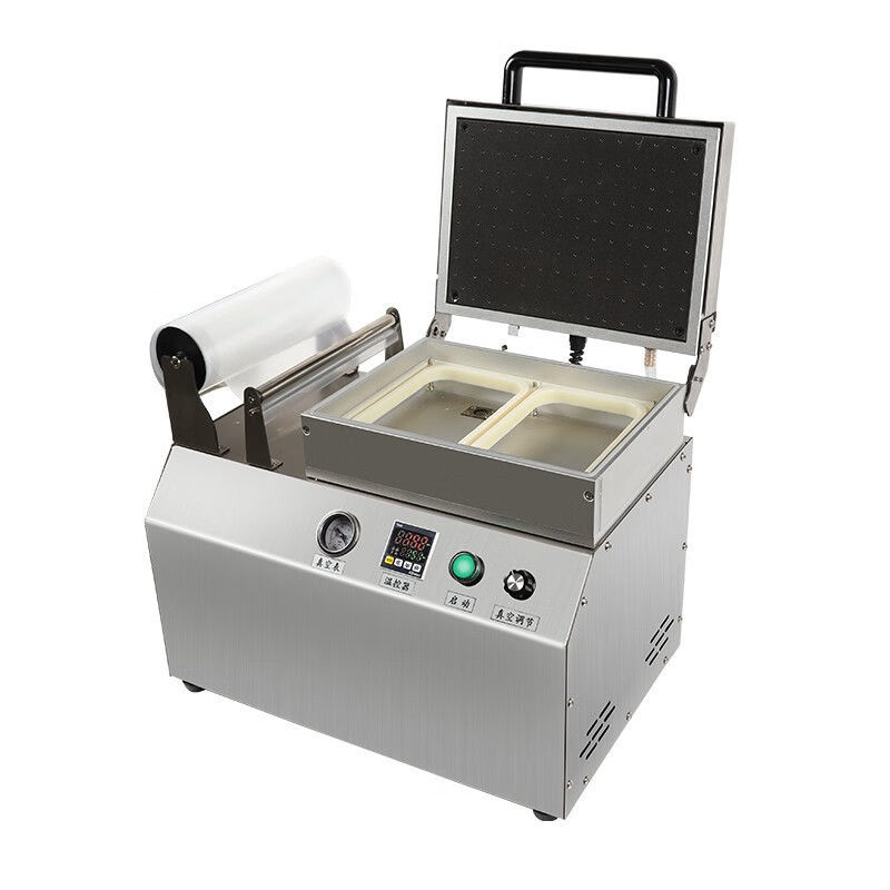 Machinette à emballer la peau de poisson sous vide pour max 1pc Taille de plateau 260*175*30mm*1pc et scellement